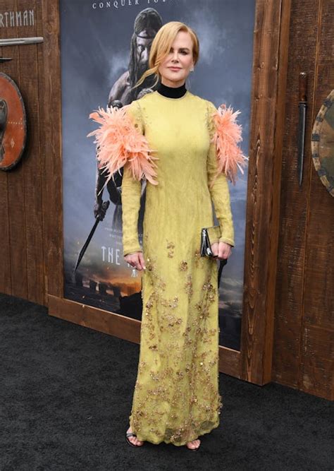 See Nicole Kidman’s Feather Dress At ‘The Northman’ LA Premiere